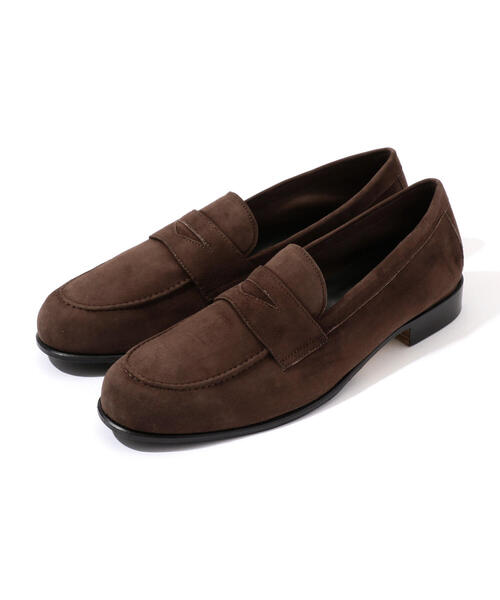 TOMORROWLAND （トゥモローランド）の「【別注】CASANOVA×TOMORROWLAND スエードコインローファー（ローファー・メンズ・ブラック/ベージュ/ブラウン・6/8/7/9）」の2枚目の写真