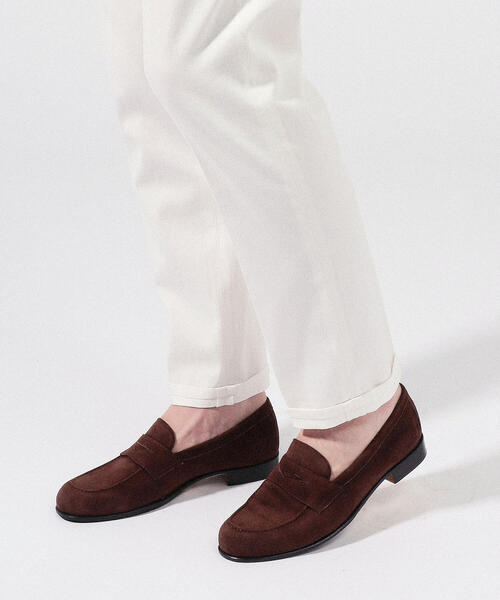 TOMORROWLAND （トゥモローランド）の「【別注】CASANOVA×TOMORROWLAND スエードコインローファー（ローファー・メンズ・ブラック/ベージュ/ブラウン・6/8/7/9）」の4枚目の写真