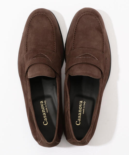 TOMORROWLAND （トゥモローランド）の「【別注】CASANOVA×TOMORROWLAND スエードコインローファー（ローファー・メンズ・ブラック/ベージュ/ブラウン・6/8/7/9）」の12枚目の写真