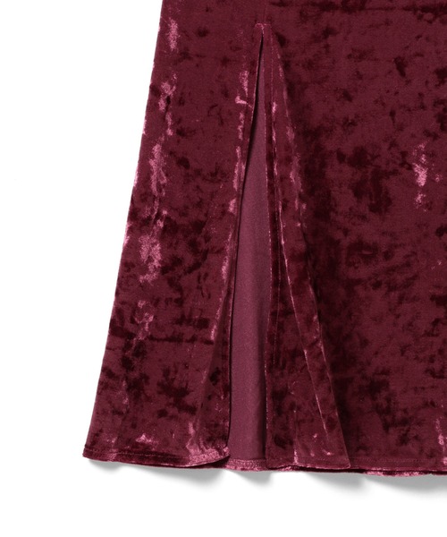 BeAMS DOT（ビームスドット）の「【WEB限定】BeAMS DOT / クラッシュベロア マーメイドスカート（スカート・レディース・グレー系その他/ケリー/レッド系その他3・SMALL/MEDIUM）」の6枚目の写真