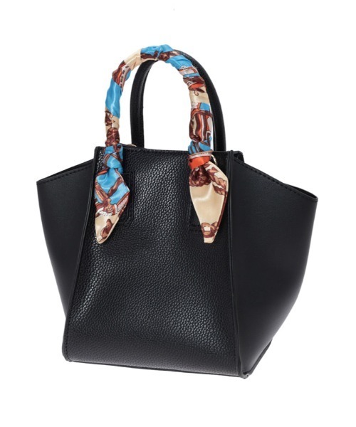 Edit Sheen（エディットシーン）の「スカーフ付きスクエアハンドバッグミニ（ハンドバッグ・レディース・キャメル/グレー/アイボリー/ブラック・FREE）」の13枚目の写真