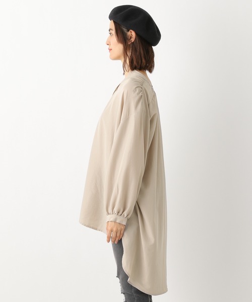 LEPSIM（レプシィム）の「【羽織りとしても活躍！】チュニックブラウス　954514（シャツ/ブラウス・レディース・グレー/キャメル/グレイッシュベージュ・FREE）」の8枚目の写真