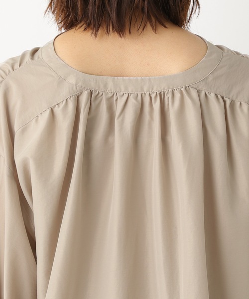 LEPSIM（レプシィム）の「【羽織りとしても活躍！】チュニックブラウス　954514（シャツ/ブラウス・レディース・グレー/キャメル/グレイッシュベージュ・FREE）」の7枚目の写真