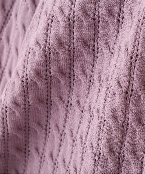 PROPORTION BODY DRESSING（プロポーションボディドレッシング）の「バイカラーカーデ / 1211274906（カーディガン/ボレロ・レディース・オフホワイト/グレー/ダークパープル・FREE）」の18枚目の写真