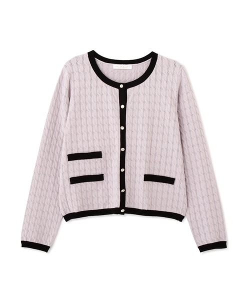 PROPORTION BODY DRESSING（プロポーションボディドレッシング）の「バイカラーカーデ / 1211274906（カーディガン/ボレロ・レディース・オフホワイト/グレー/ダークパープル・FREE）」の17枚目の写真