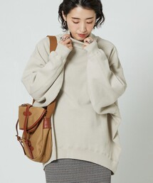 【WEB限定】ヘビーウェイト裏起毛スウェットタートルネックプルオーバー(ビッグシルエット・トレーナー)