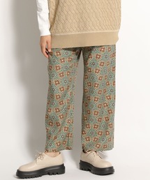 niko and... | レトロ幾何学柄イージーリラックスパンツ(その他パンツ)