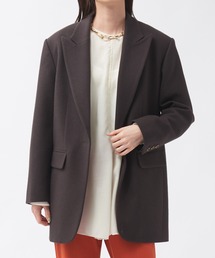 ウールフラノジャケットコート