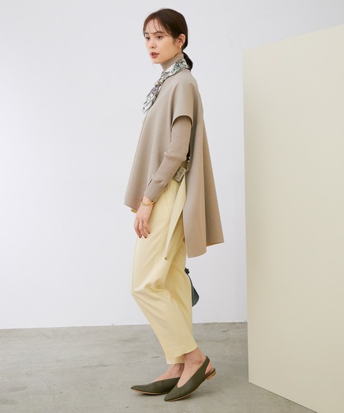 ROPE'（ロペ）の「【シリーズ】ウーステットライクリバーベスト（ベスト・レディース・ライトグレー/ベージュ・38）」の5枚目の写真