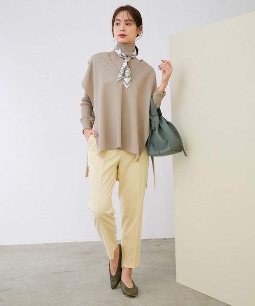 ROPE'（ロペ）の「【シリーズ】ウーステットライクリバーベスト（ベスト・レディース・ライトグレー/ベージュ・38）」の8枚目の写真