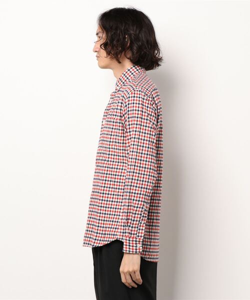 SPENDY'S Store（スペンディーズストア）の「綿１００％チェック柄ネルシャツ（シャツ/ブラウス・メンズ・ブラウン/レッド系その他/イエロー/グレー/レッド系その他2/ネイビー・L/LL/M）」の8枚目の写真