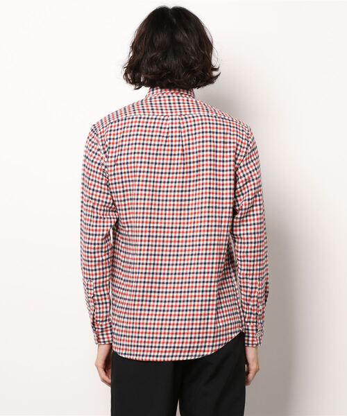 SPENDY'S Store（スペンディーズストア）の「綿１００％チェック柄ネルシャツ（シャツ/ブラウス・メンズ・ブラウン/レッド系その他/イエロー/グレー/レッド系その他2/ネイビー・L/LL/M）」の7枚目の写真