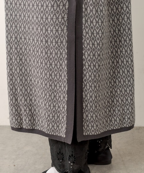 PUAL CE CIN（ピュアルセシン）の「ジャガードワンピース（ワンピース・レディース・スミクロ/ブラウン/ネイビー・FREE）」の11枚目の写真