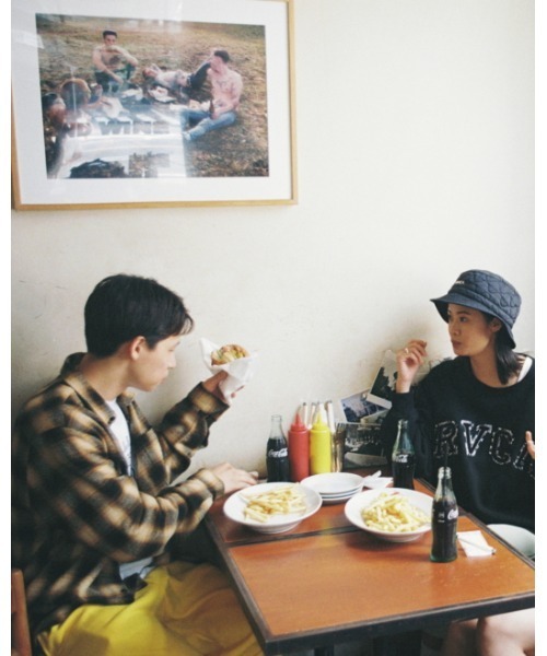 RVCA(ルーカ)の「RVCA メンズ RVCA BROTHERS FLANNE ロングスリーブシャツ【2021年秋冬モデル】/ルーカ袖プリントバックプリント長袖チェックシャツ(シャツ/ブラウス・メンズ・ブラウン/ブラック/ブルー・SMALL/MEDIUM/LARGE)」の4枚目の写真