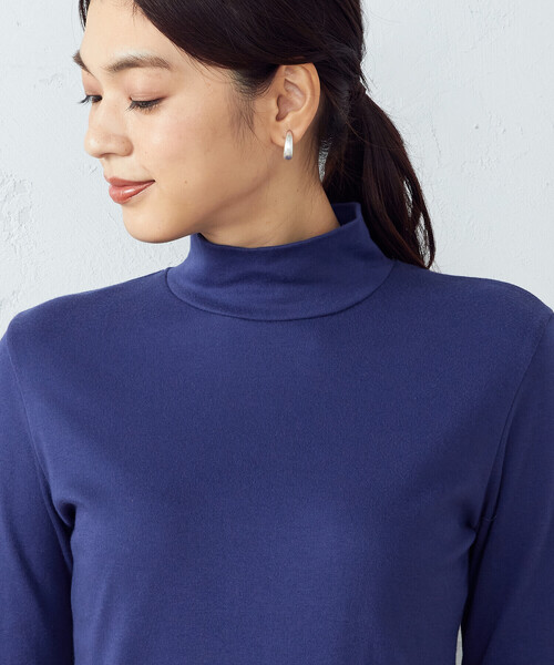 COMME CA ISM（コムサイズム）の「ハイネック　あったかＴシャツ（Tシャツ/カットソー・レディース・ホワイト/ライトグレー/ブラック/ブルー・MEDIUM/LARGE）」の21枚目の写真