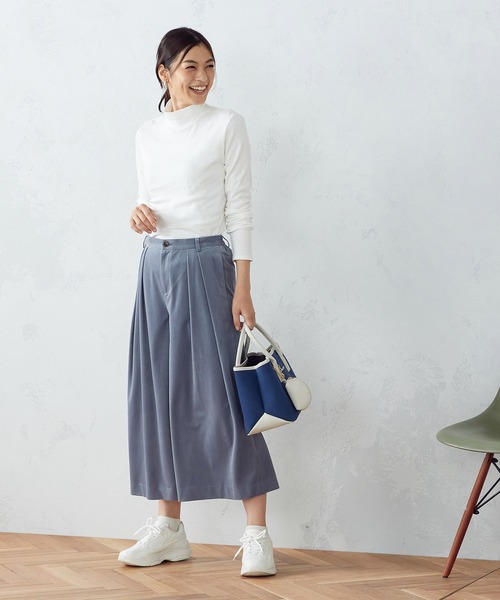 COMME CA ISM（コムサイズム）の「ハイネック　あったかＴシャツ（Tシャツ/カットソー・レディース・ホワイト/ライトグレー/ブラック/ブルー・MEDIUM/LARGE）」の5枚目の写真