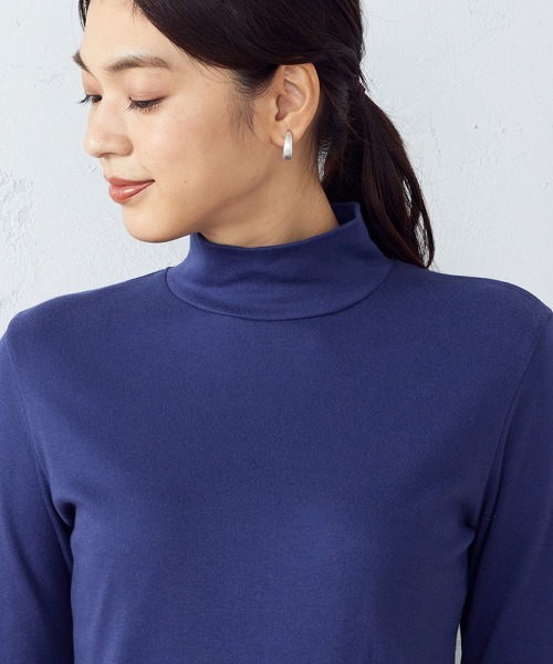 COMME CA ISM（コムサイズム）の「ハイネック　あったかＴシャツ（Tシャツ/カットソー・レディース・ホワイト/ライトグレー/ブラック/ブルー・MEDIUM/LARGE）」の14枚目の写真