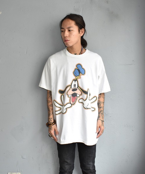 VINTAGE(ヴィンテージ)の「【ヴィンテージ古着】90's Disney/ディズニー "GOOFY" プリント Tシャツ(Tシャツ/カットソー・メンズ・ホワイト・X-LARGE)」の5枚目の写真