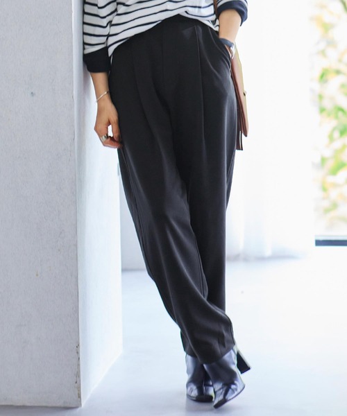neat ジャージーテーパードパンツ アクアジャージー テーパードパンツ | AND ON JIONE STORE