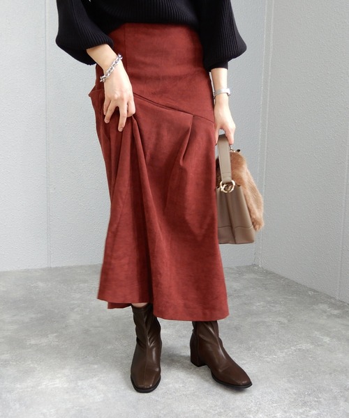 minia（ミニア）の「4cmローヒールのスクエアストレッチブーツ/ショートブーツ　◆（ブーツ・レディース・ブラック/ダークブラウン/アイボリー・LL/S/M/L）」の15枚目の写真