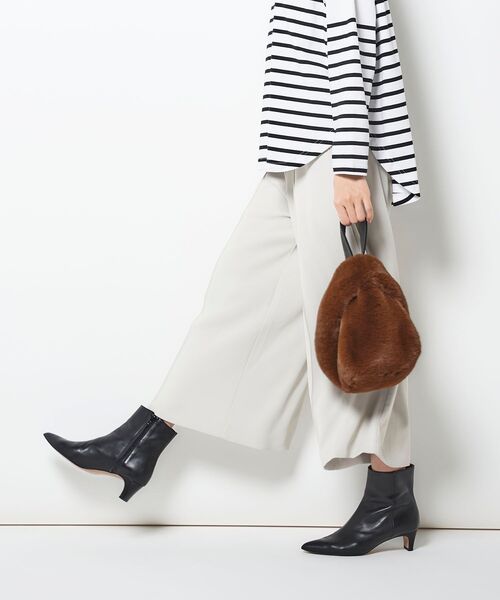 le.coeur blanc（ルクールブラン）の「ピンタックワイドクロップドパンツ（その他パンツ・レディース・ブラック/ブラウン/アイボリー・38/36）」の21枚目の写真