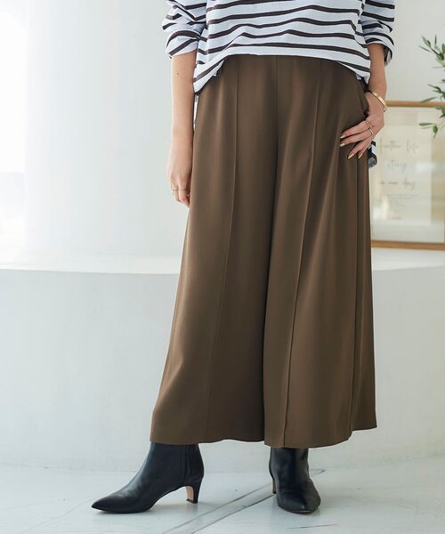le.coeur blanc（ルクールブラン）の「ピンタックワイドクロップドパンツ（その他パンツ・レディース・ブラック/ブラウン/アイボリー・38/36）」の14枚目の写真