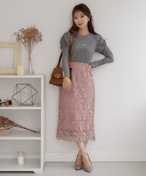 カットトップス タックパフスリーブ 袖口パール Le Reve Vaniller Tシャツ カットソー Le Reve Vaniller ル レーヴ ヴァニレ のファッション通販 Zozotown