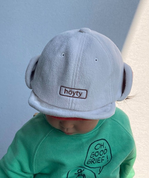 GRIN BUDDY(グリンバディ)の「【GRIN BUDDY/グリンバディ】【キッズ】フリースフライトキャップ/Fleece Flight Cap(キャップ・キッズ・グレー系その他/ライトベージュ/カーキ・52/54)」の5枚目の写真