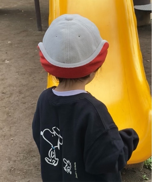 GRIN BUDDY(グリンバディ)の「【GRIN BUDDY/グリンバディ】【キッズ】フリースフライトキャップ/Fleece Flight Cap(キャップ・キッズ・グレー系その他/ライトベージュ/カーキ・52/54)」の6枚目の写真