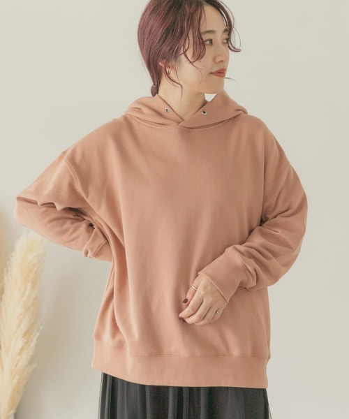 ITEMS URBANRESEARCH（アイテムズ アーバンリサーチ）の「『UR TECH』フーディー（Tシャツ/カットソー・レディース・ベージュ/ピンク/モカ・FREE）」の3枚目の写真