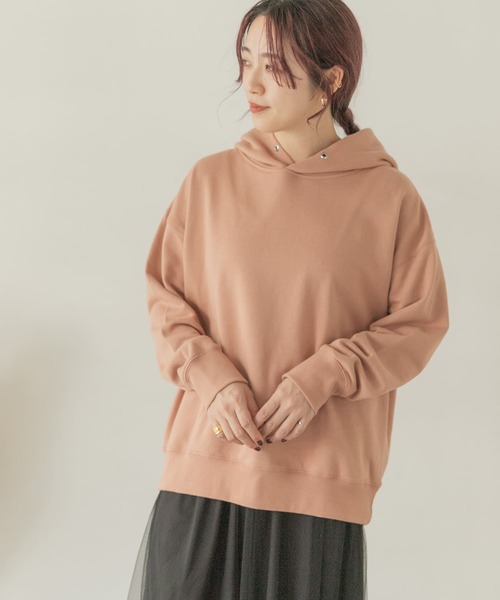 ITEMS URBANRESEARCH（アイテムズ アーバンリサーチ）の「『UR TECH』フーディー（Tシャツ/カットソー・レディース・ベージュ/ピンク/モカ・FREE）」の5枚目の写真