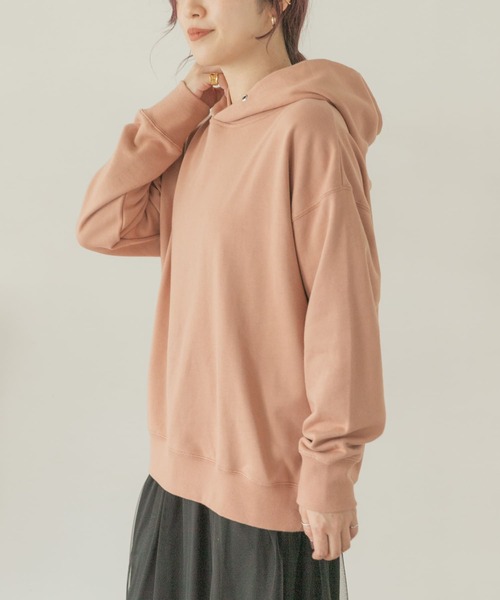 ITEMS URBANRESEARCH（アイテムズ アーバンリサーチ）の「『UR TECH』フーディー（Tシャツ/カットソー・レディース・ベージュ/ピンク/モカ・FREE）」の6枚目の写真