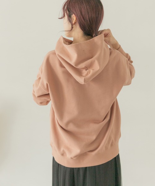 ITEMS URBANRESEARCH（アイテムズ アーバンリサーチ）の「『UR TECH』フーディー（Tシャツ/カットソー・レディース・ベージュ/ピンク/モカ・FREE）」の7枚目の写真