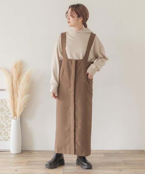 ITEMS URBANRESEARCH（アイテムズ アーバンリサーチ）の「『UR TECH』フーディー（Tシャツ/カットソー・レディース・ベージュ/ピンク/モカ・FREE）」の15枚目の写真