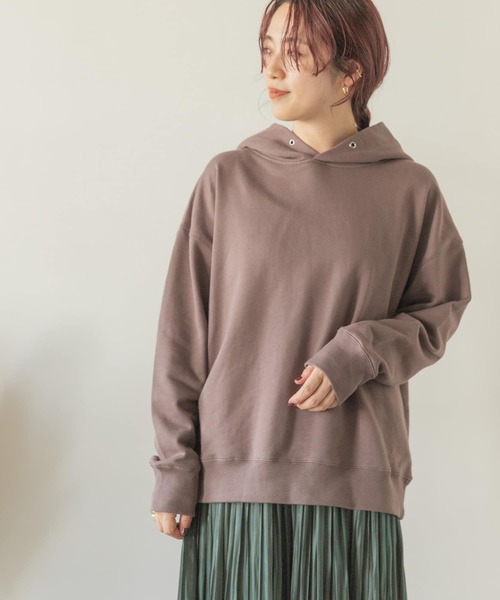 ITEMS URBANRESEARCH（アイテムズ アーバンリサーチ）の「『UR TECH』フーディー（Tシャツ/カットソー・レディース・ベージュ/ピンク/モカ・FREE）」の17枚目の写真