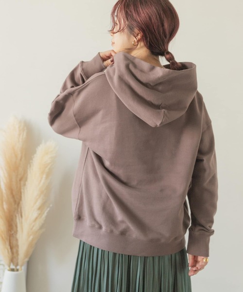 ITEMS URBANRESEARCH（アイテムズ アーバンリサーチ）の「『UR TECH』フーディー（Tシャツ/カットソー・レディース・ベージュ/ピンク/モカ・FREE）」の18枚目の写真