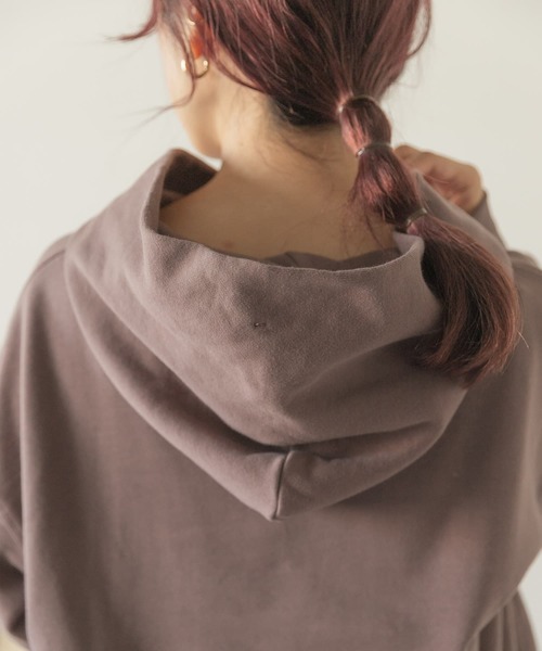 ITEMS URBANRESEARCH（アイテムズ アーバンリサーチ）の「『UR TECH』フーディー（Tシャツ/カットソー・レディース・ベージュ/ピンク/モカ・FREE）」の21枚目の写真