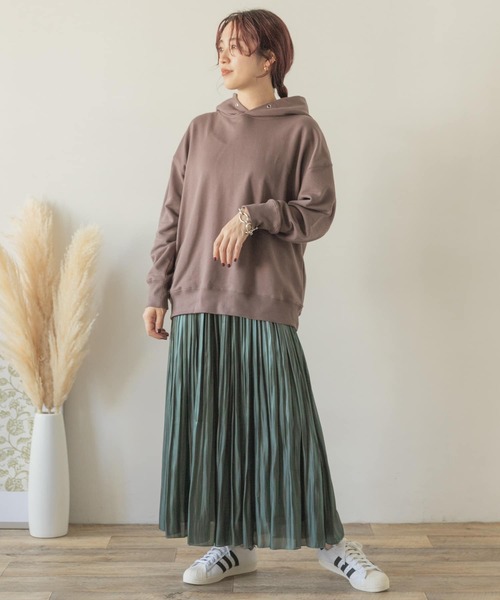 ITEMS URBANRESEARCH（アイテムズ アーバンリサーチ）の「『UR TECH』フーディー（Tシャツ/カットソー・レディース・ベージュ/ピンク/モカ・FREE）」の22枚目の写真