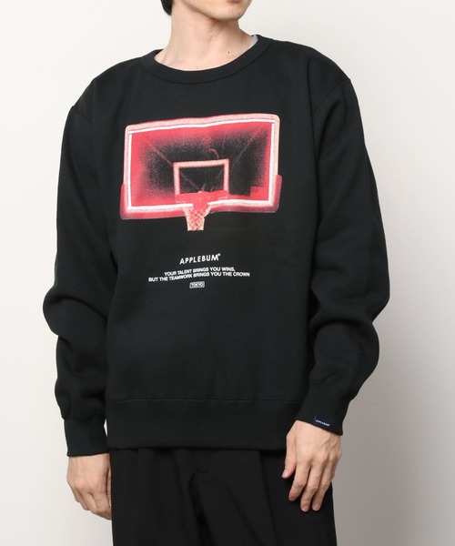 APPLEBUM（アップルバム）の「"Buzzer Beater" Crew Sweat（スウェット・メンズ・ブラック・LARGE/MEDIUM/X-LARGE/XX-LARGE）」の9枚目の写真
