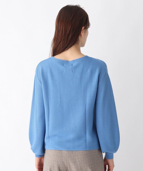 OPAQUE.CLIP（オペークドットクリップ）の「◆【エマール検証済 洗える】FOLCO ボートネックニット【WEB限定カラー・サイズ】（ニット/セーター・レディース・ブルー/グレー/パープル系1/ピンク系/ボルドー/ライトグリーン/ブラック/チャコールグレー/ダークブラウン/パープル系2/ライトグレー系7/ベージュ/ホワイト系・34/36/38/40/42）」の16枚目の写真