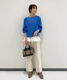 OPAQUE.CLIP | 【エマール検証済 洗える】FOLCO ボートネックニット【WEB限定カラー・サイズ】(ニット/セーター)