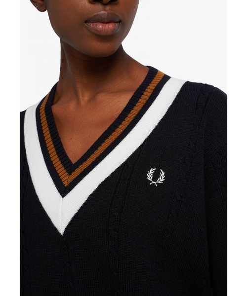 FRED PERRY（フレッドペリー）の「Bold Tipped Cable Knit Jumper