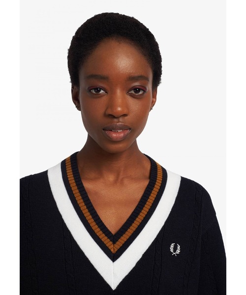 FRED PERRY（フレッドペリー）の「Bold Tipped Cable Knit