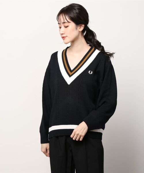 FRED PERRY（フレッドペリー）の「Bold Tipped Cable Knit Jumper