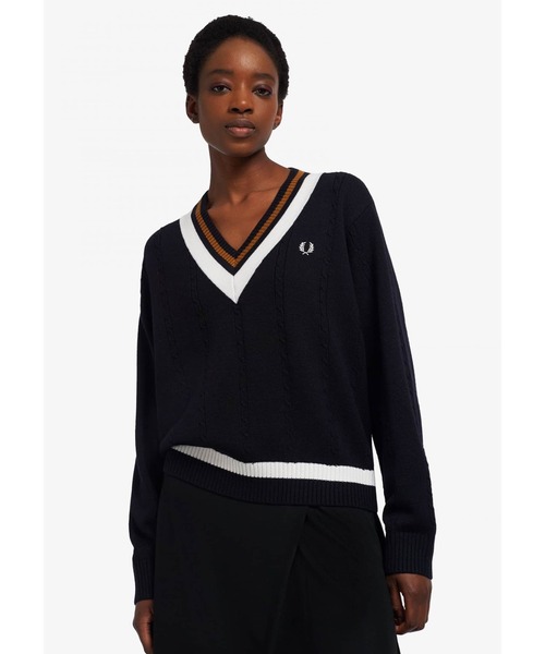 FRED PERRY（フレッドペリー）の「Bold Tipped Cable Knit