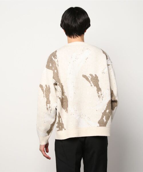 A4A(エーフォーエー)の「A4A (エーフォーエー) ペイントニット(ニット/セーター・メンズ・ブラック/ベージュ・FREE)」の3枚目の写真