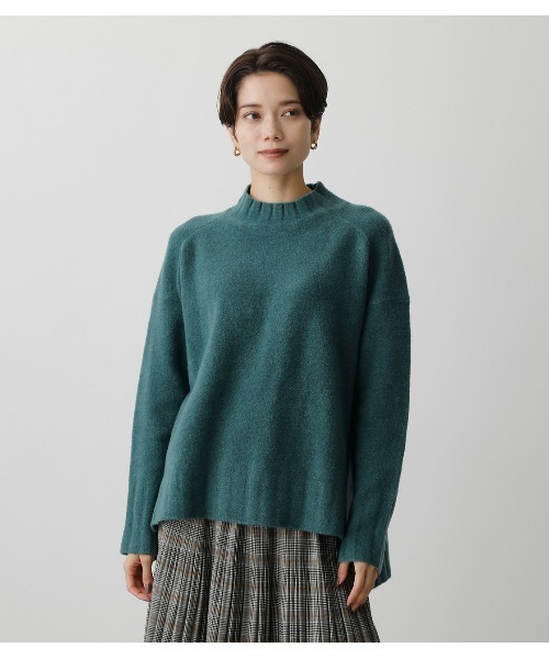 AZUL by moussy(アズールバイマウジー)の「SOFT TOUCH HIGH NECK KNIT TOPS/ソフトタッチハイネックニットトップス(ニット/セーター・レディース・ブラック/ライム/グリーン/ライトベージュ・SMALL/MEDIUM)」の17枚目の写真