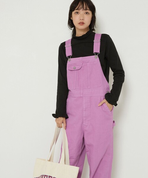 FREAK'S STORE（フリークスストア）の「TOWN CRAFT/タウンクラフト 別注オーバーオール（サロペット/オーバーオール・レディース・ブラック/ネイビー/ピンク・ﾌﾘ-）」の5枚目の写真