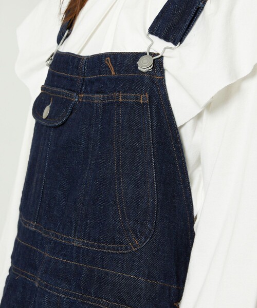 FREAK'S STORE（フリークスストア）の「TOWN CRAFT/タウンクラフト 別注オーバーオール（サロペット/オーバーオール・レディース・ブラック/ネイビー/ピンク・ﾌﾘ-）」の9枚目の写真