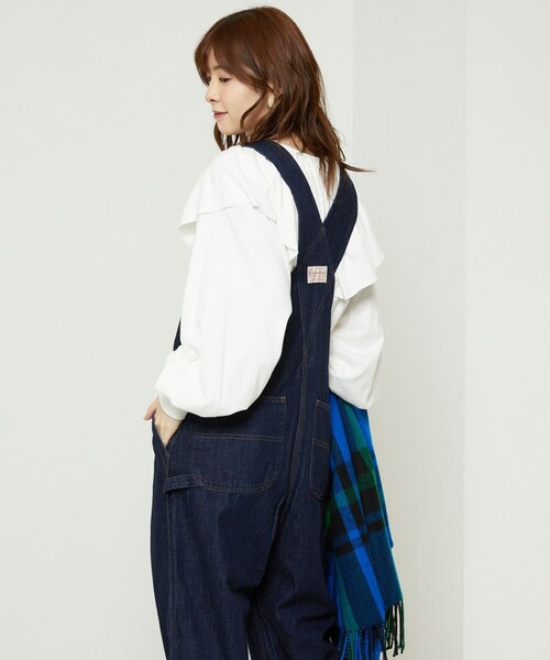 FREAK'S STORE（フリークスストア）の「TOWN CRAFT/タウンクラフト 別注オーバーオール（サロペット/オーバーオール・レディース・ブラック/ネイビー/ピンク・ﾌﾘ-）」の11枚目の写真